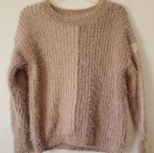 Charlotte Russe/Two Tone Fuzzy Sweater